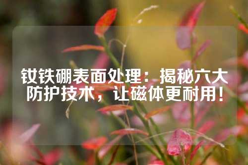 钕铁硼表面处理：揭秘六大防护技术，让磁体更耐用！