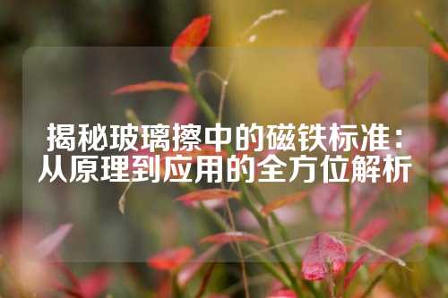 揭秘玻璃擦中的磁铁标准：从原理到应用的全方位解析