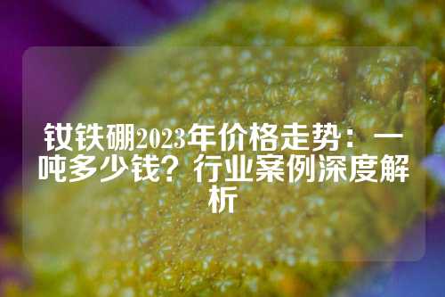 钕铁硼2023年价格走势：一吨多少钱？行业案例深度解析