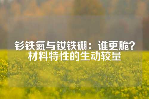 钐铁氮与钕铁硼：谁更脆？材料特性的生动较量