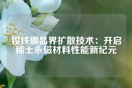 钕铁硼晶界扩散技术：开启稀土永磁材料性能新纪元