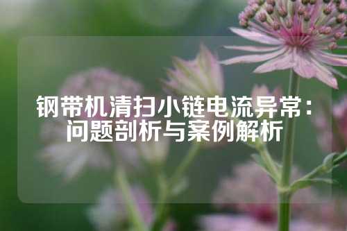 钢带机清扫小链电流异常：问题剖析与案例解析