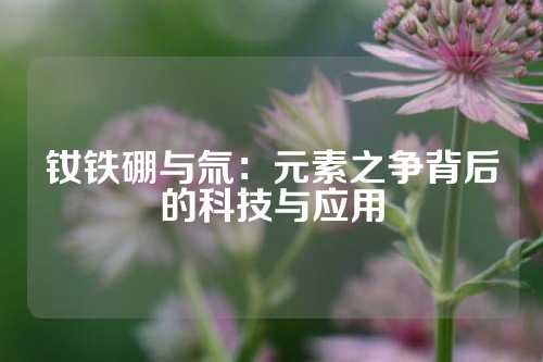 钕铁硼与氚：元素之争背后的科技与应用